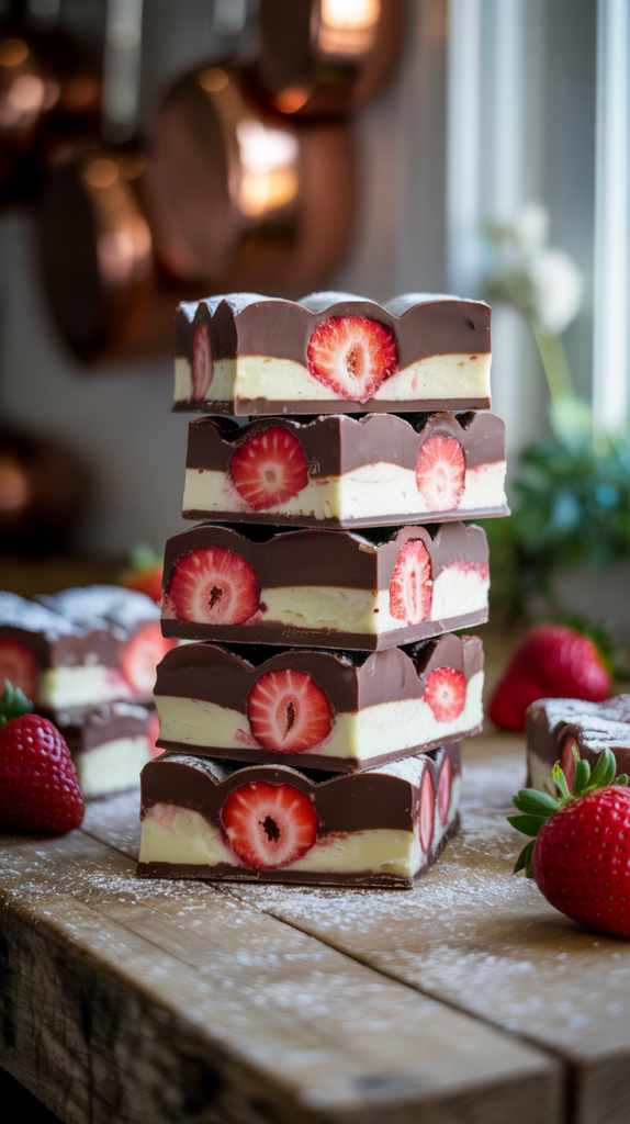 Chocolate Strawberry Bars