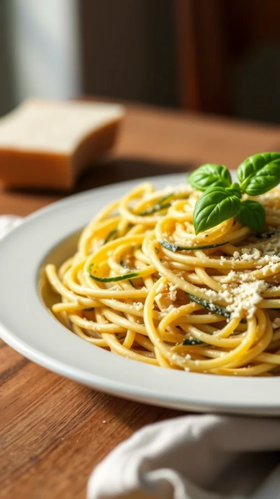 Creamy Zucchini Spaghetti