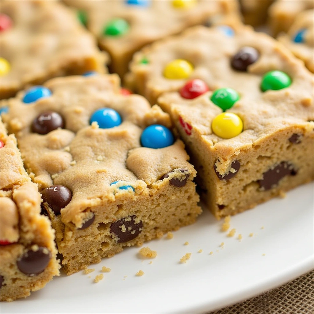M&M Cookie Bars