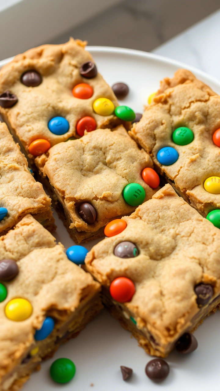 M&M Cookie Bars