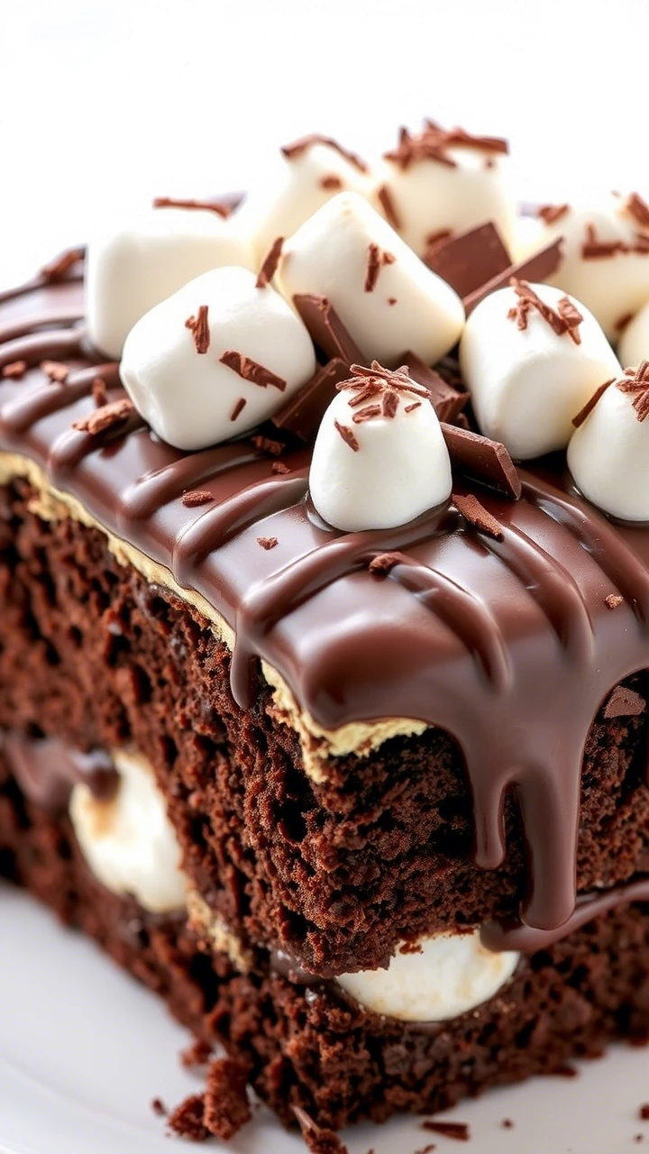 Marshmallow Chocolate Cake