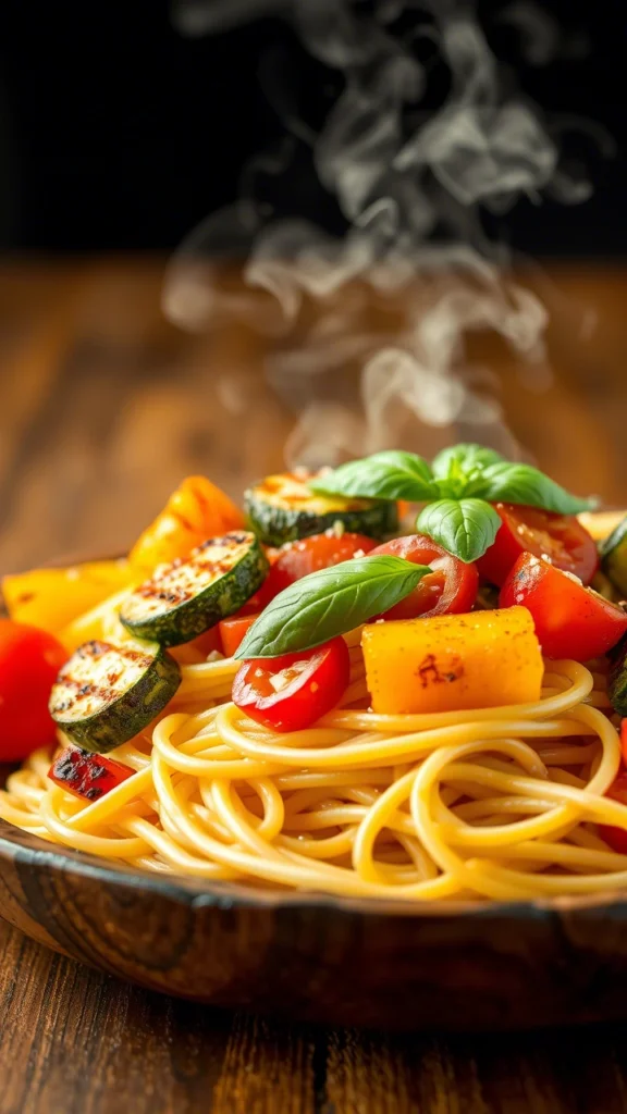 Spaghetti mit Gemüse