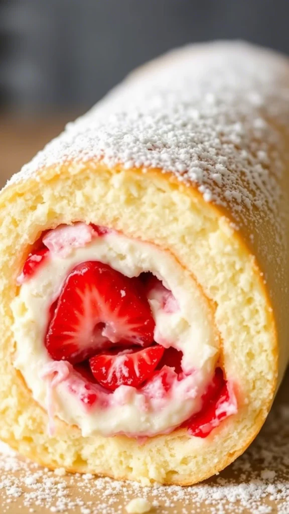 Strawberry Cheesecake Roll
