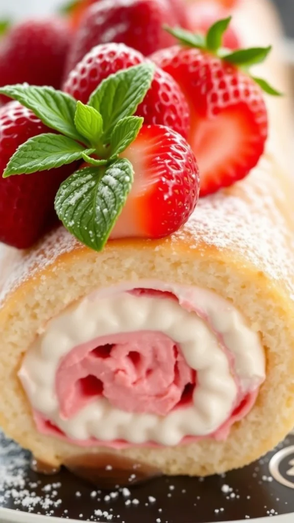 Strawberry Cheesecake Roll