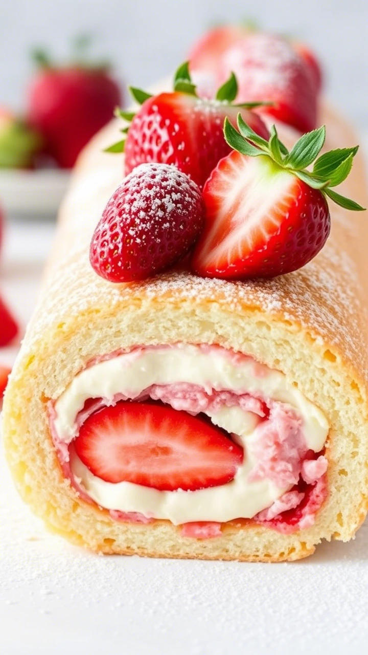 Strawberry Cheesecake Roll
