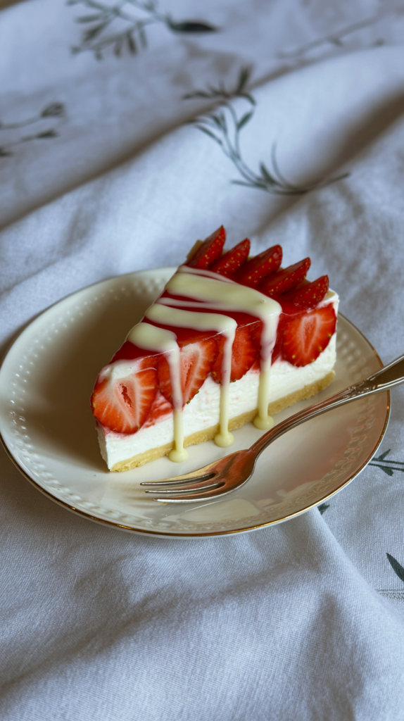 Tarta de queso con fresa