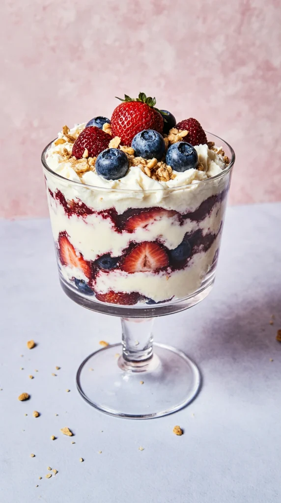 Strawberry Blueberry Trifle
