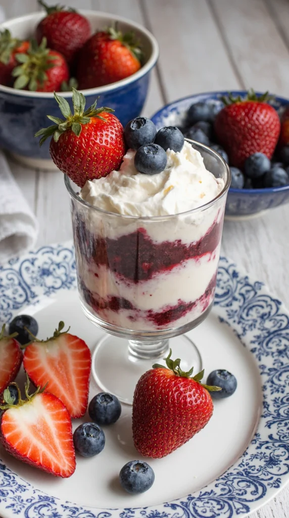Strawberry Blueberry Trifle
