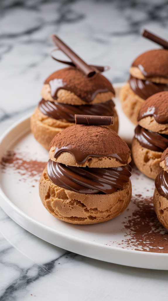 Chocolate Cream Puffs