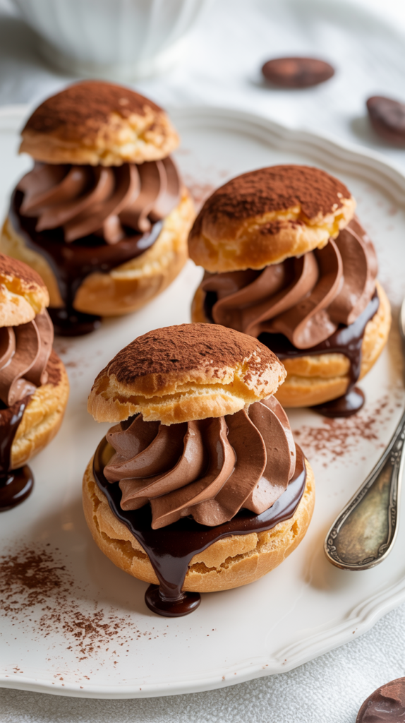 Chocolate Cream Puffs