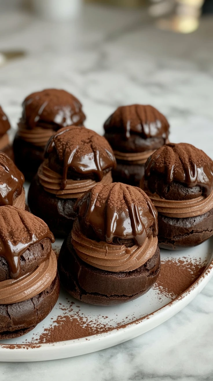 Chocolate Cream Puffs